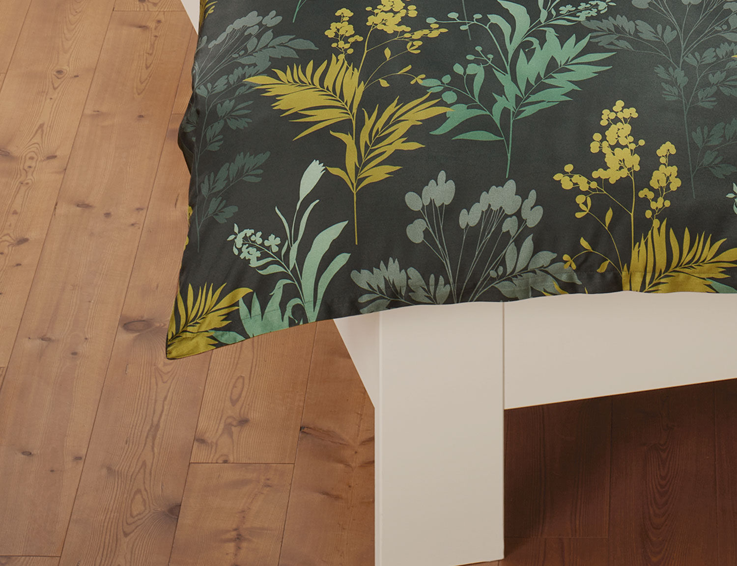 Bettwäsche mit feinem Blätterprint