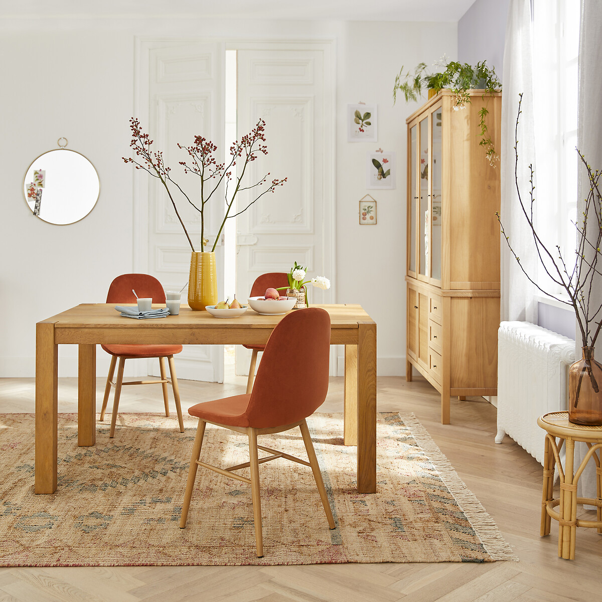 LA REDOUTE INTERIEURS<br>Mesa de carvalho, 2 extensões, Adelita