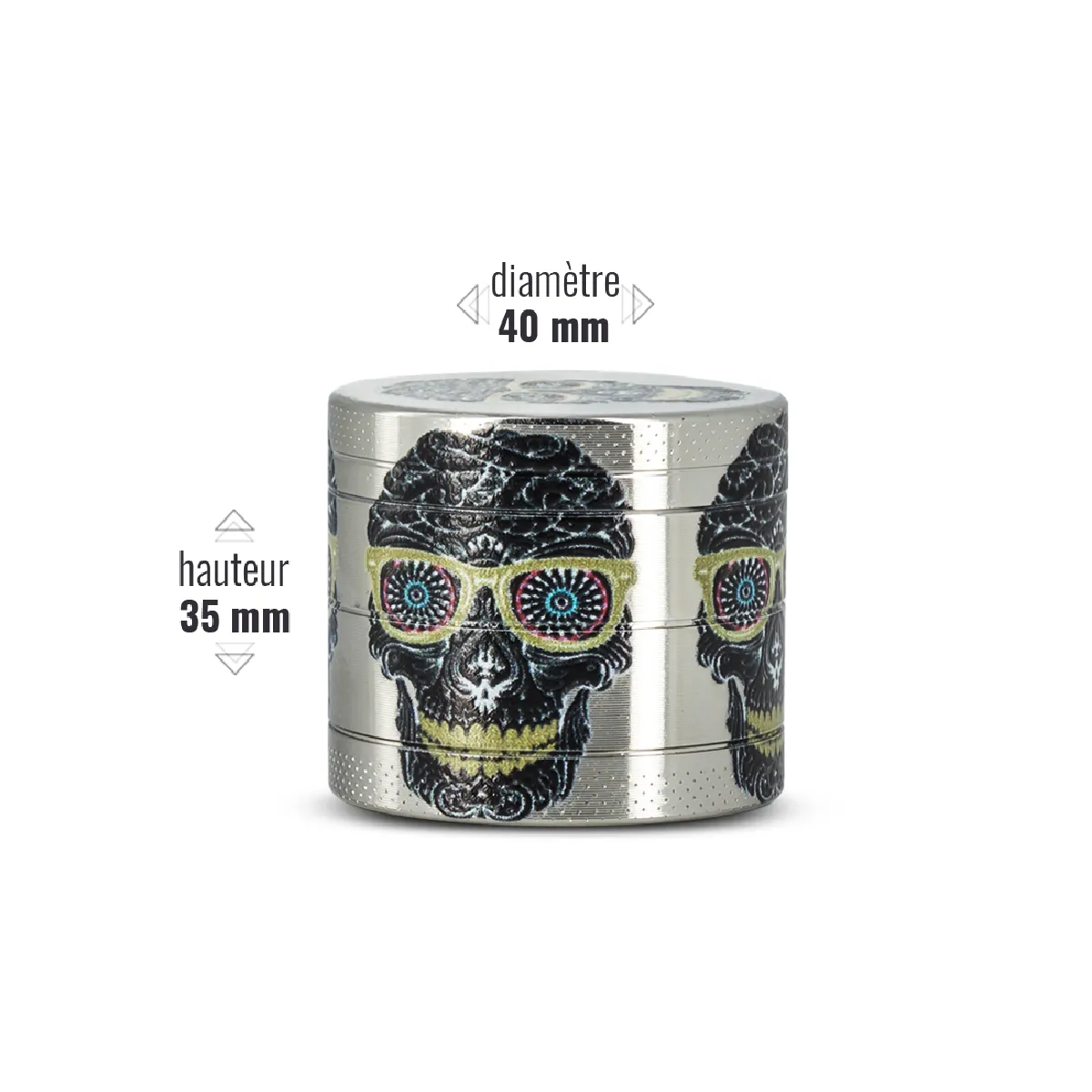 Grinder Skull Modèle 1 - Chrome