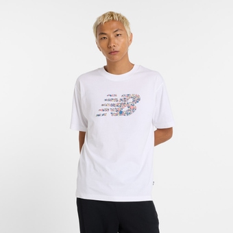 New Balance Nautical Logo T-Shirt White Herren