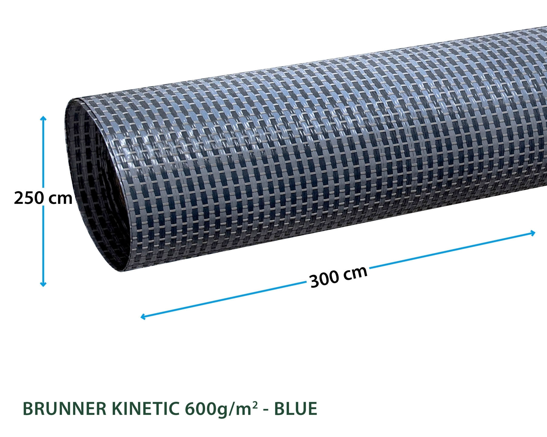 Brunner Kinetic 600 Zeltteppich 300 x 500 cm Blau