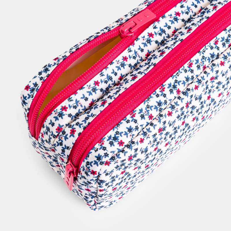 Trousse d'école imprimée blanc fille