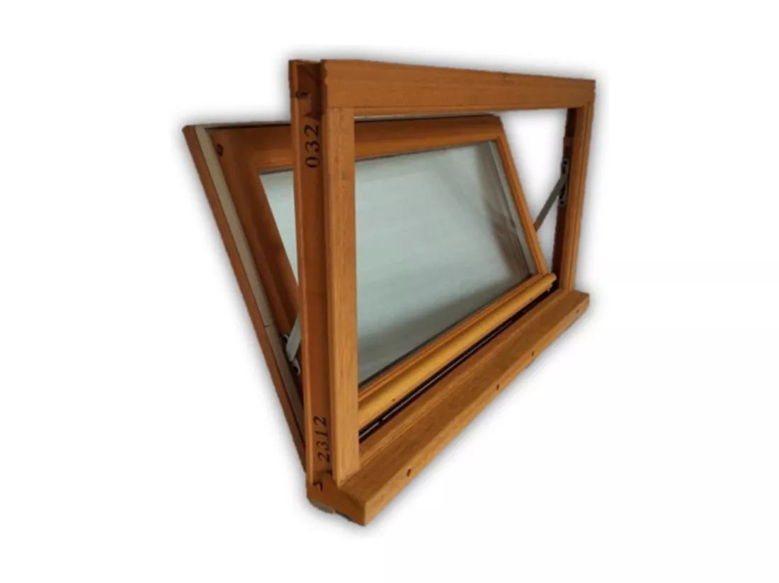 Châssis Abattant En Bois H45 X L120 Côtes Tableau + Poignée (ref 010220f9) Gd Menuiseries