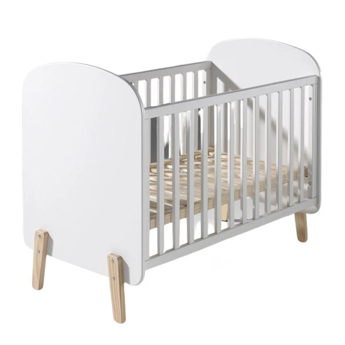 MES Lit Bébé Blanc 60x120 cm