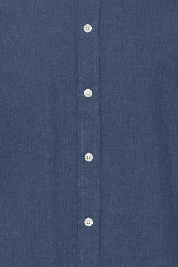 Casual Friday CFANTON LS BD fil a fil shirt Dark navy melange