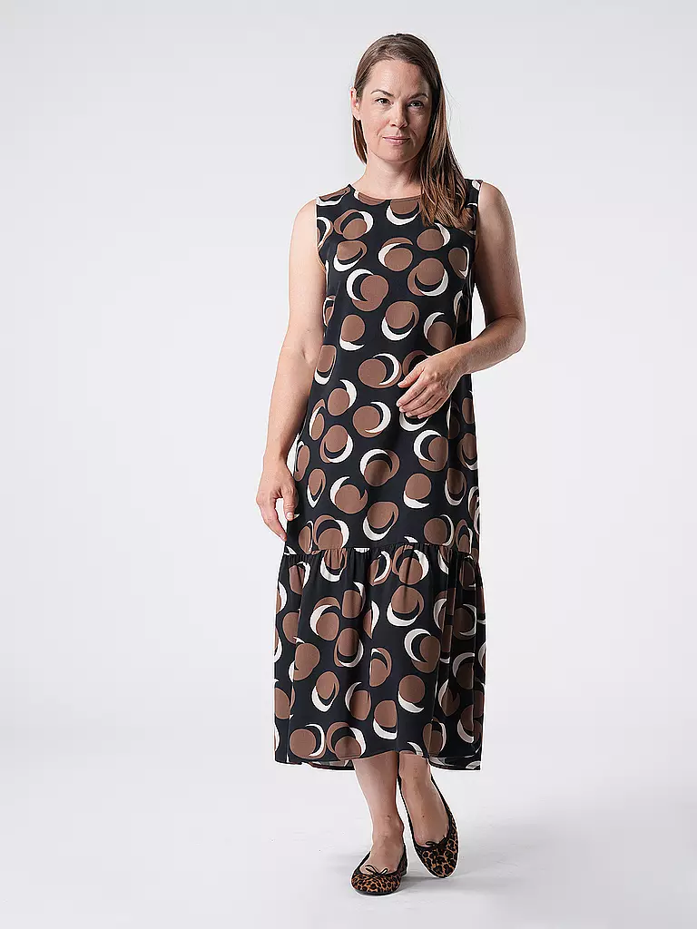 OPUS Midikleid WICY CITY braun