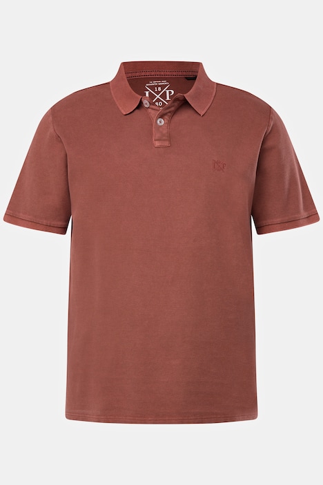Poloshirt, Piqué, Vintage Waschung, Halbarm