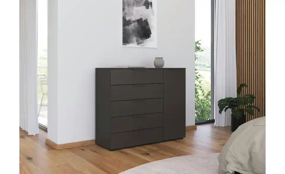 Sideboard Graphit Graphit Front: Dekor, Oberboden: Dekor Graphit