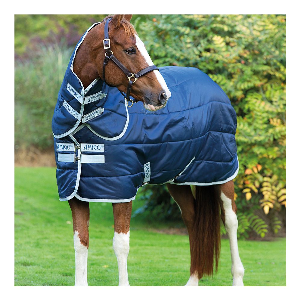 Horseware AMIGO INSULATOR 210D 200G - Couverture de box + couvre-cou navy/silver