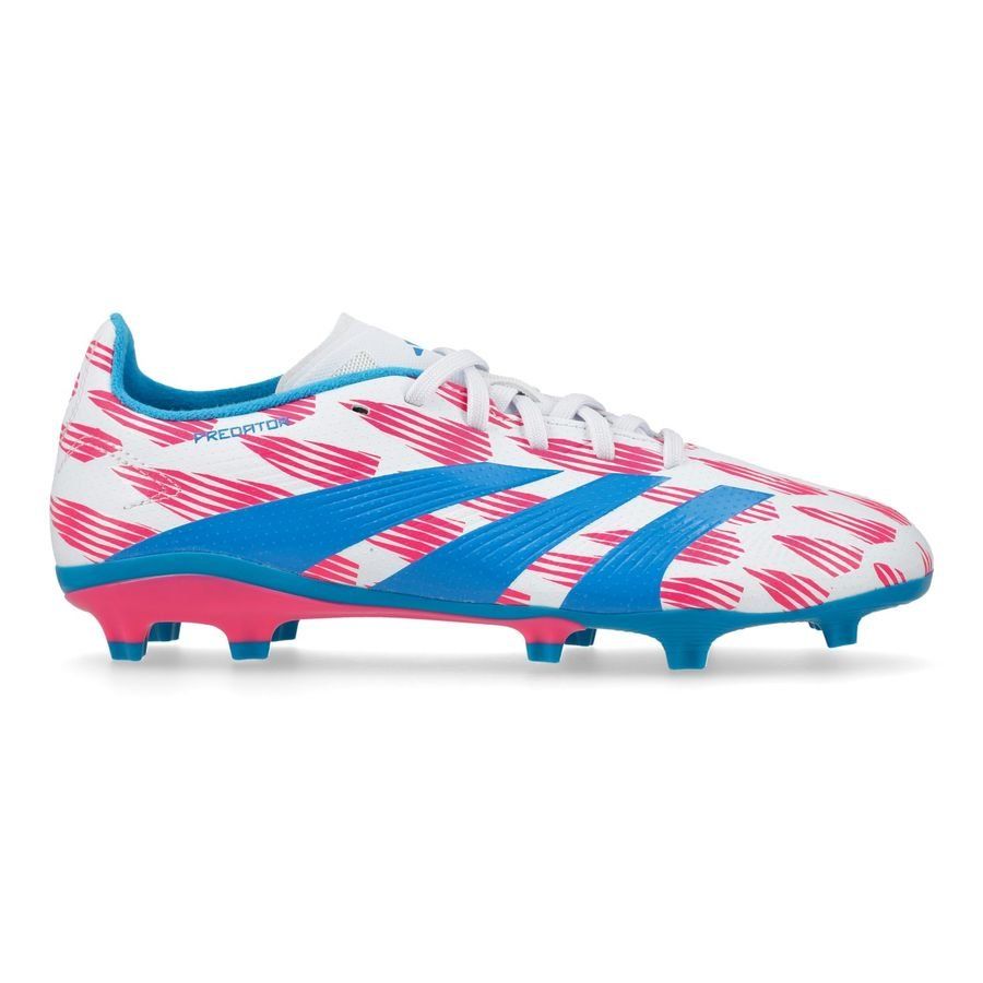adidas Predator League FG Reemergence - Blanc/Bleu/Rose Enfant