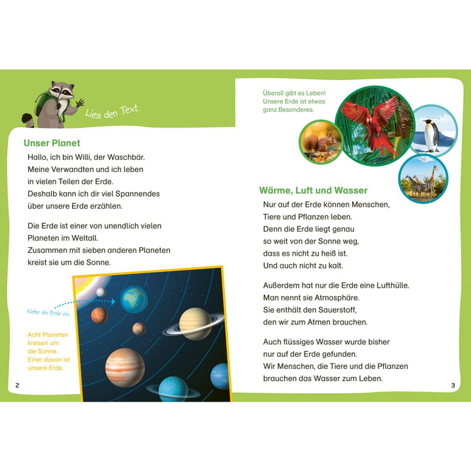 WAS IST WAS - Erstes LESEN - Leserätsel - Unsere Erde