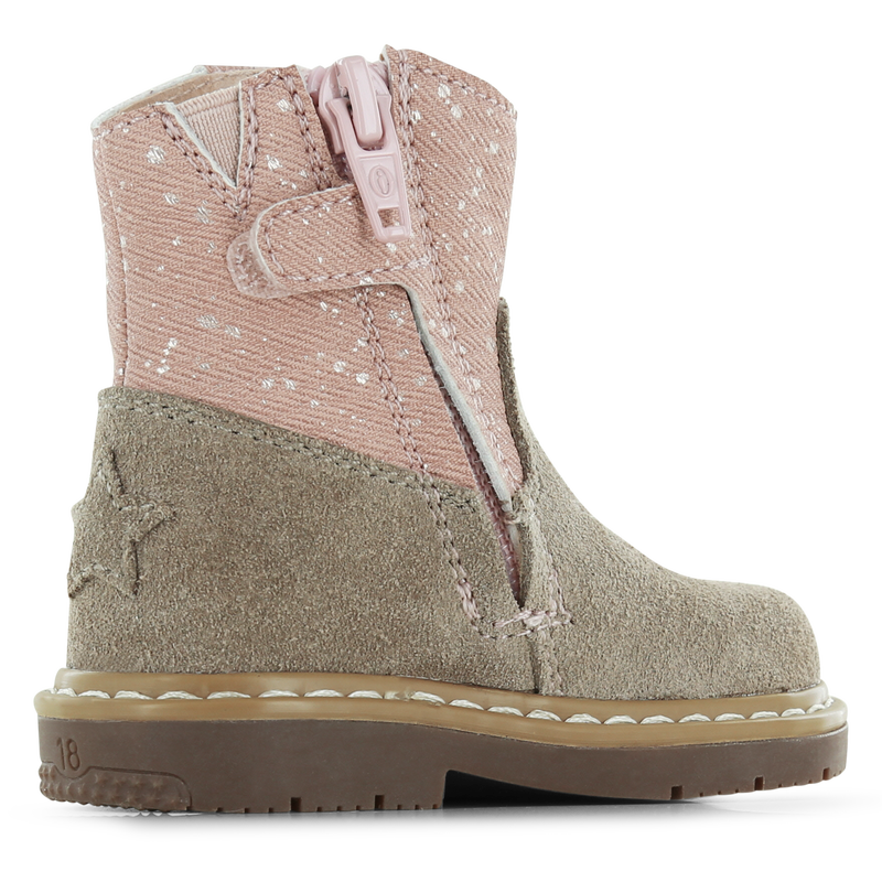 Shoesme roze laarsje met franjes Microleer, Suède | Sale