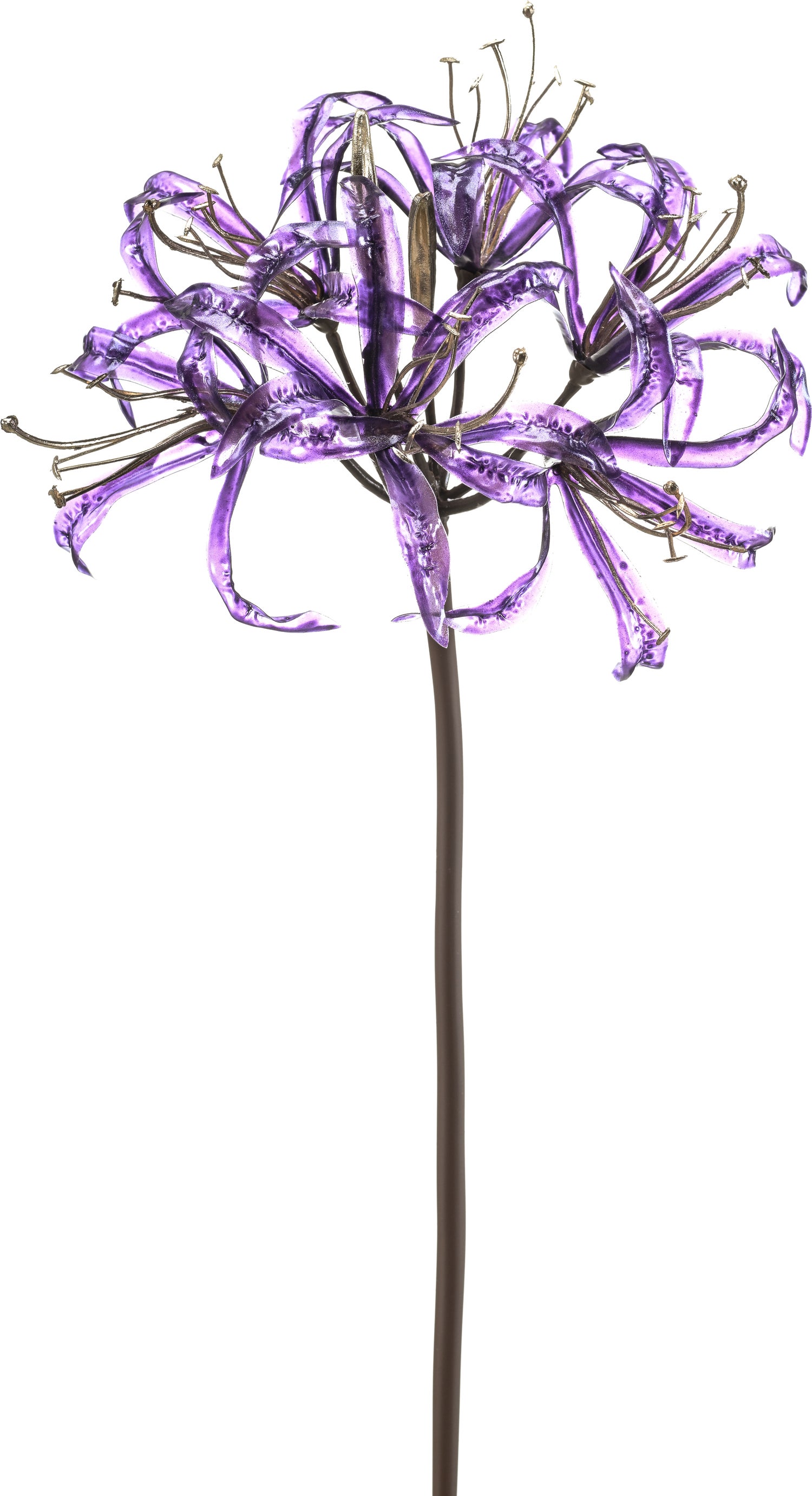 Emerald kunstbloem Nerine paars 75 cm