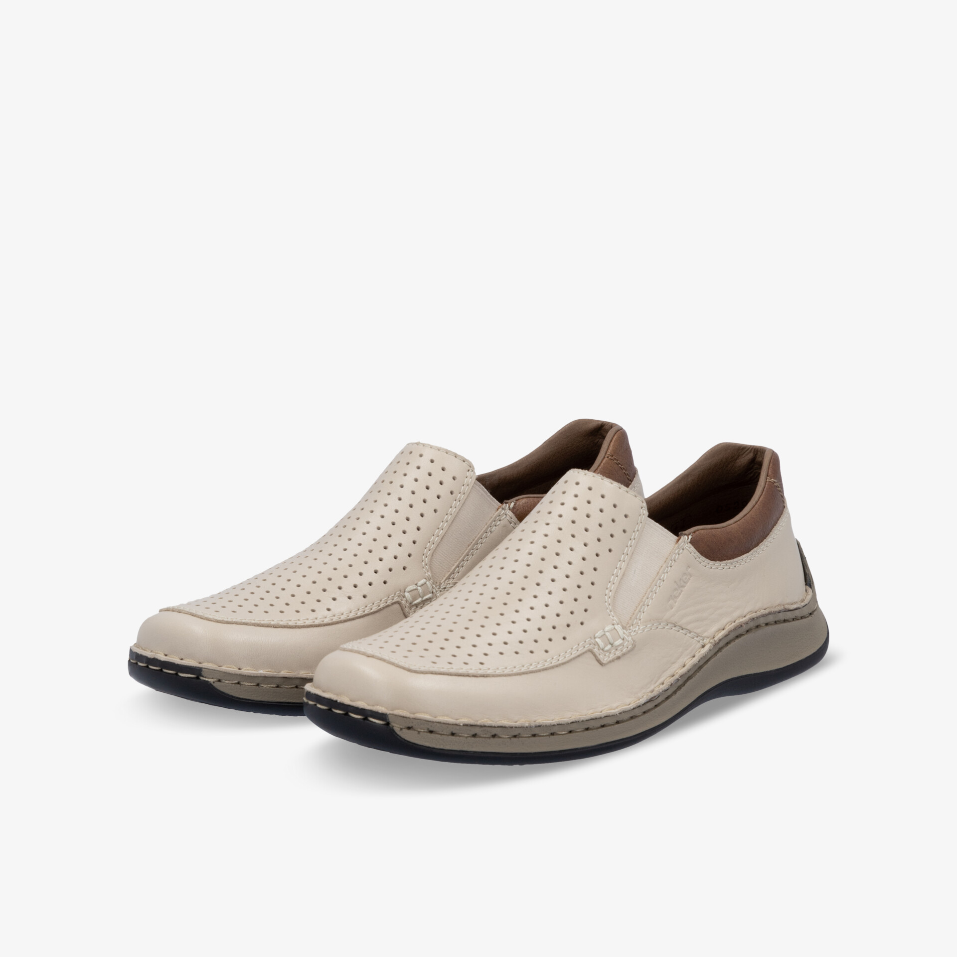 rieker Herren Slipper beige