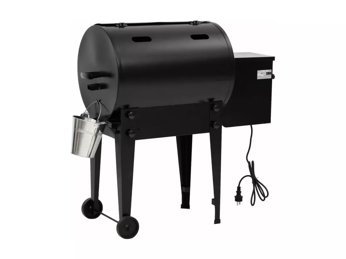 Gril à granulés noir 94 cm fer