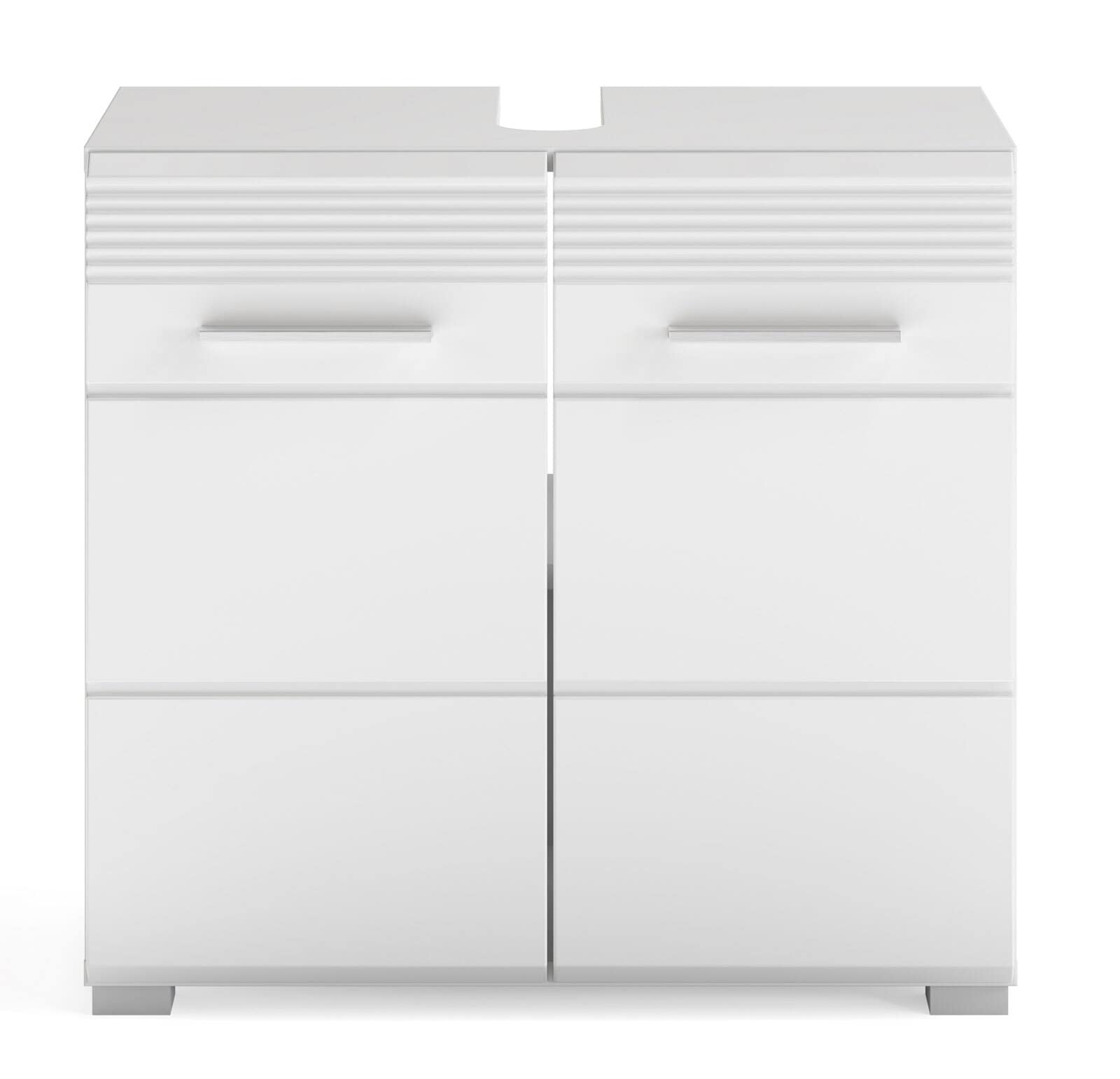 Waschbeckenunterschrank Linus Weiß Hochglanz 60x56x34 cm