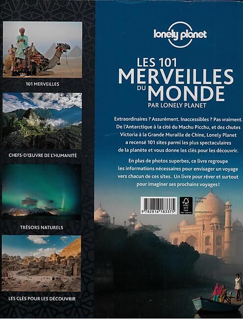 LONELY PLANET - LES 101 MERVEILLES DU MONDE
