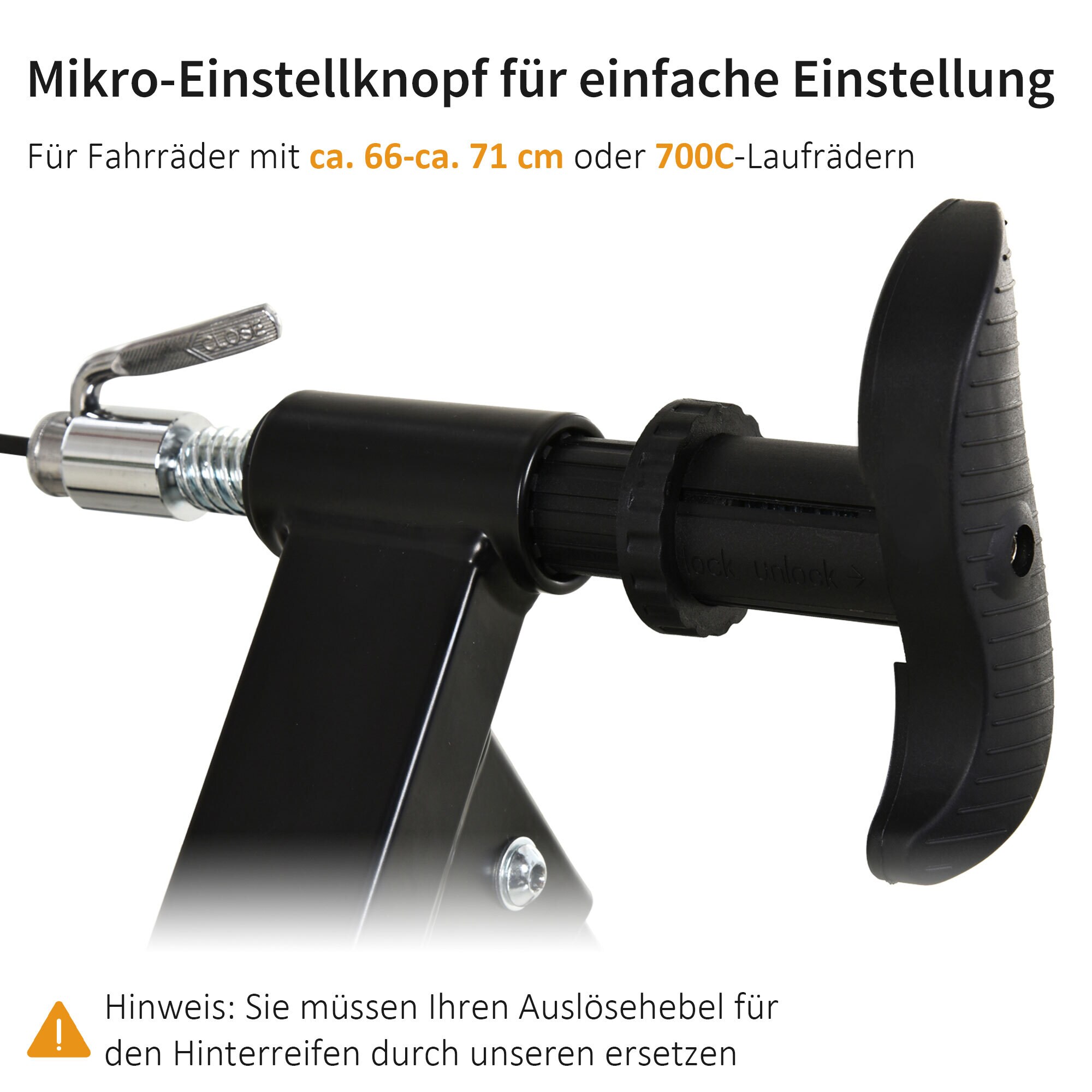 HOMCOM Rollentrainer mit Magnetbremse schwarz, silber 47,2 x 54,5 x 39,1 cm (LxBXH)