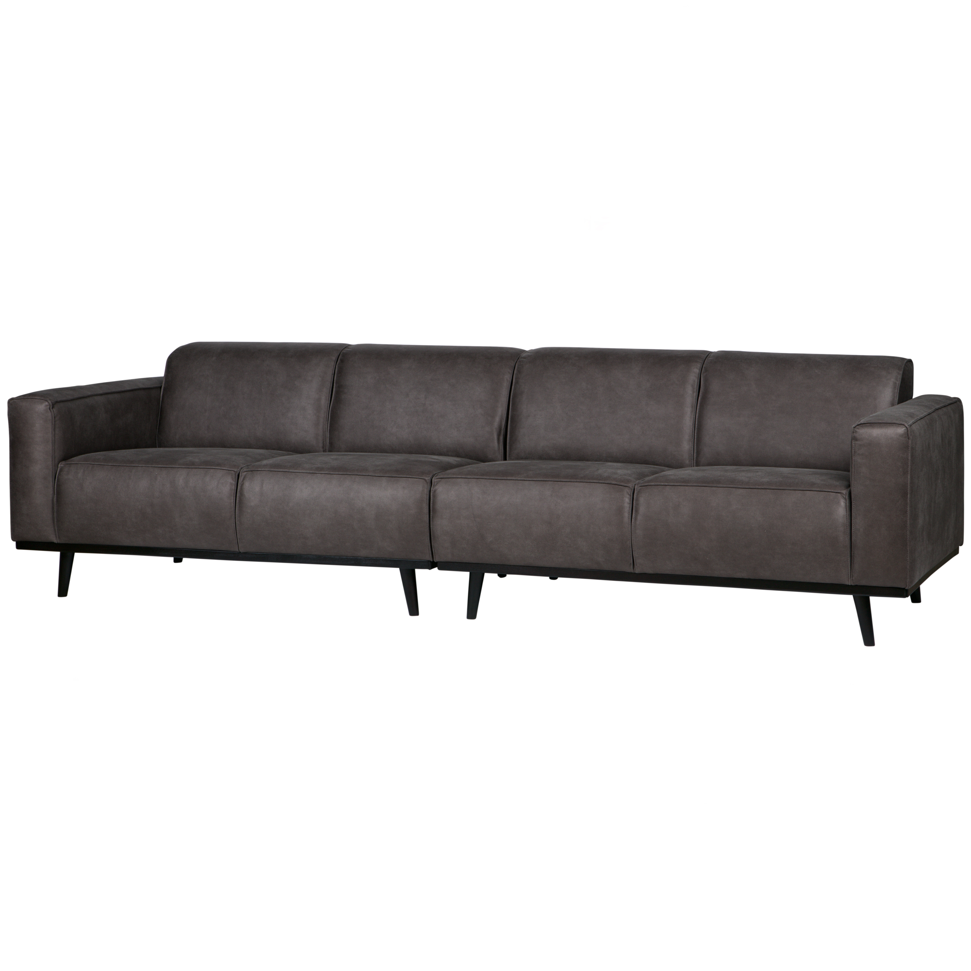 4-zits bank Statement Statement 4-zits Bank 280 cm - Lederlook - Donkergrijs