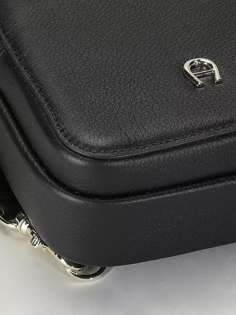 AIGNER Ledertasche - Umhängetasche ZITA SLING CROSSBODY schwarz