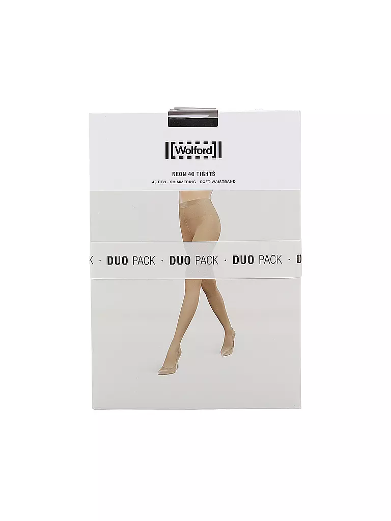 WOLFORD Feinstrumpfhose NEON 40 2-er Pkg black schwarz