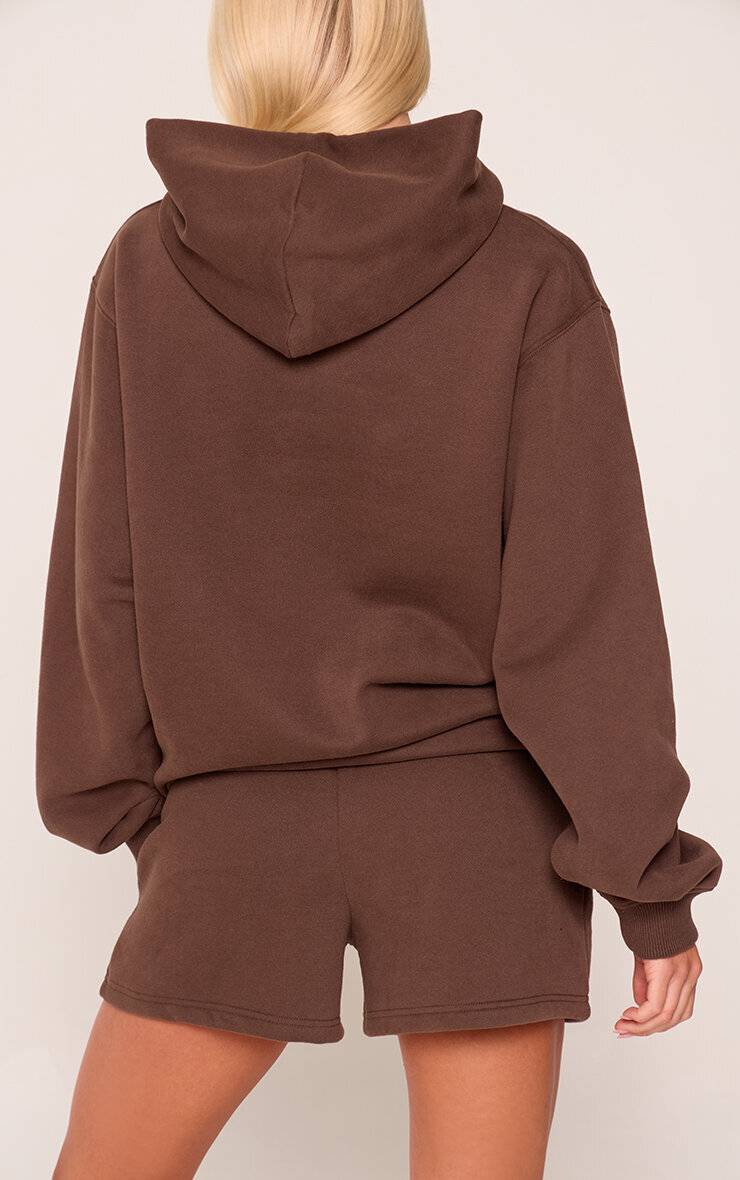 Chocolat Sweat À Casynthétiqueche Oversize Brodé Collection Sports