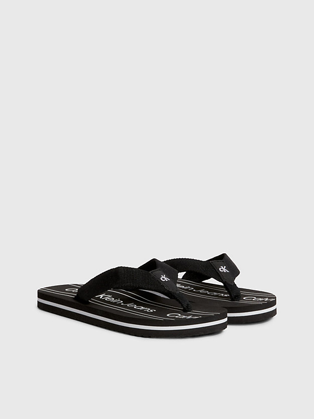 Chinelo de dedo com logotipo infantil