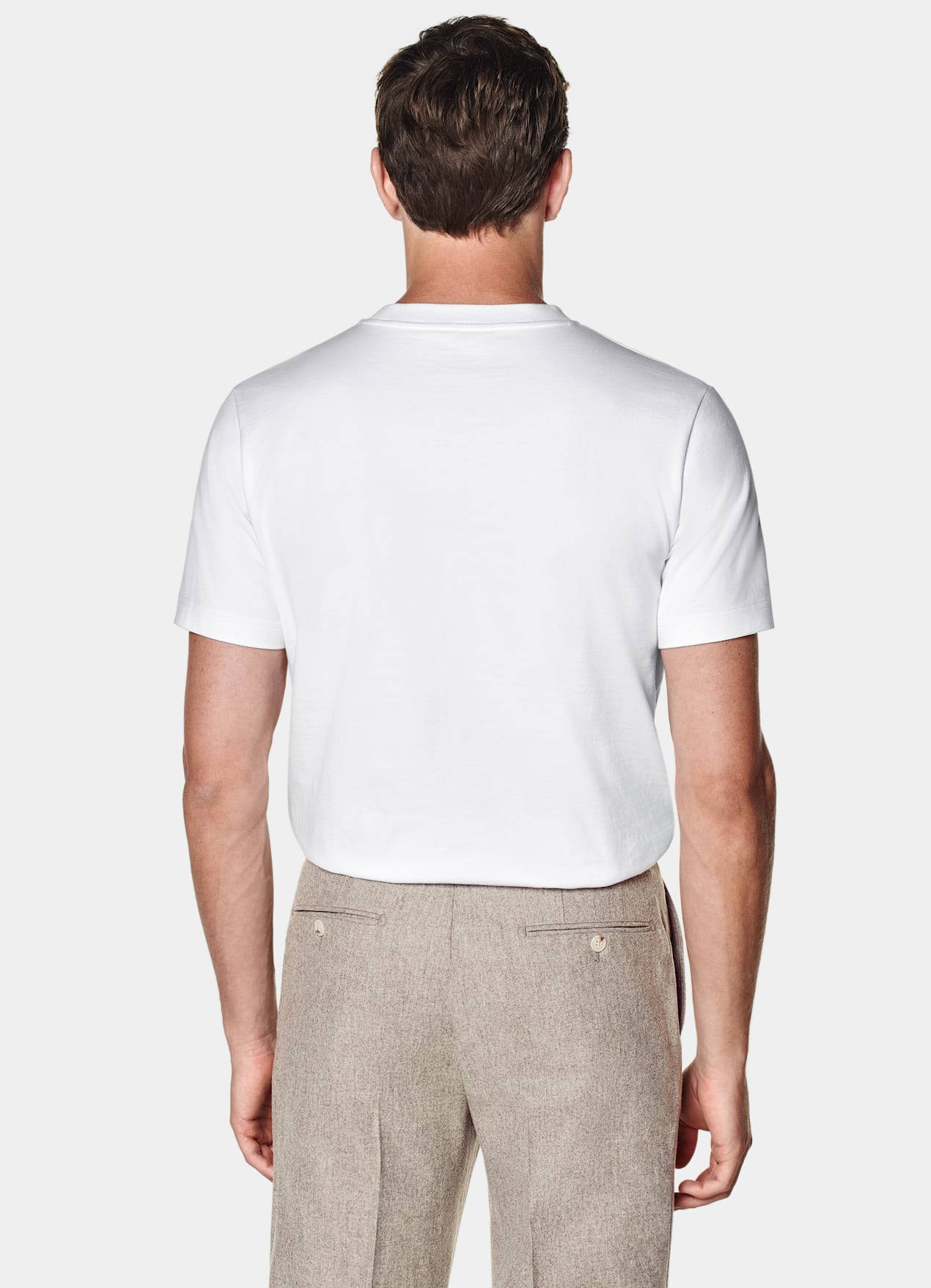 T-shirt col rond blanc