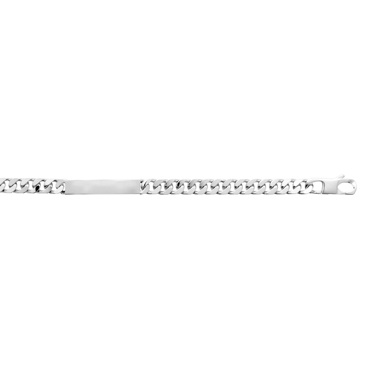 Bracelet identité Brillaxis argent