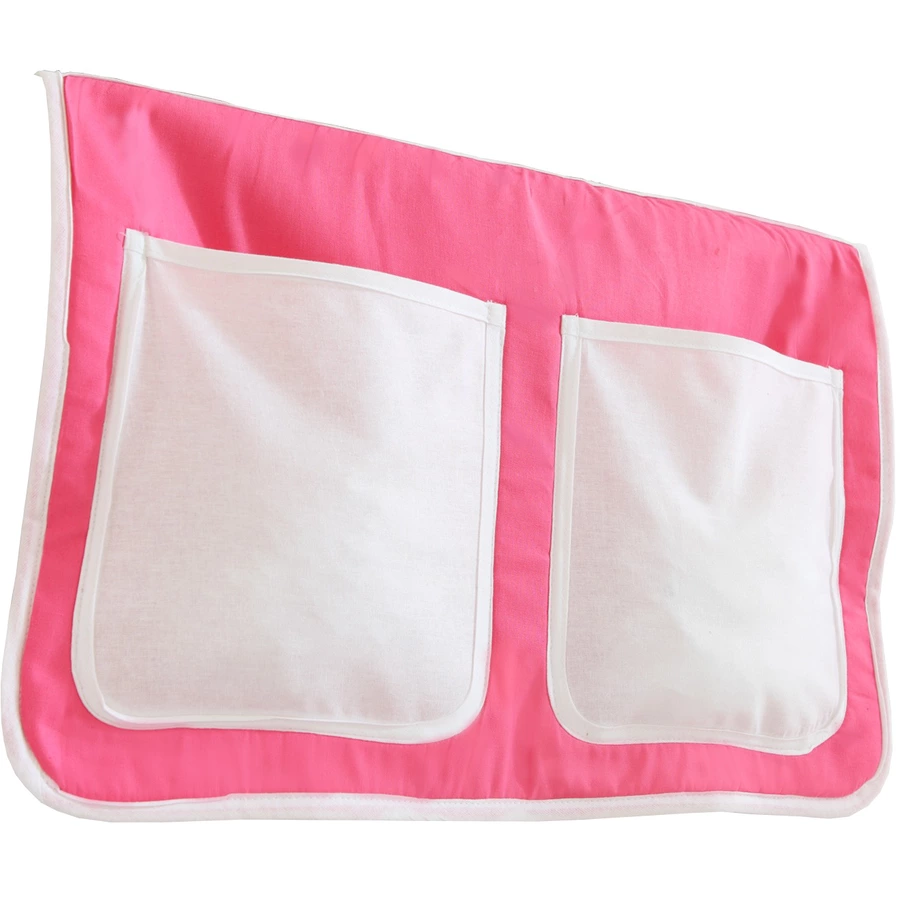TICAA Kinder Bett-Tasche für Hochbett und Etagenbett Rosa-Weiß