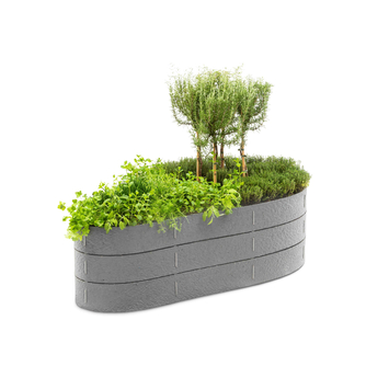 Flex Garden grijs 130 cm 3x14 cm