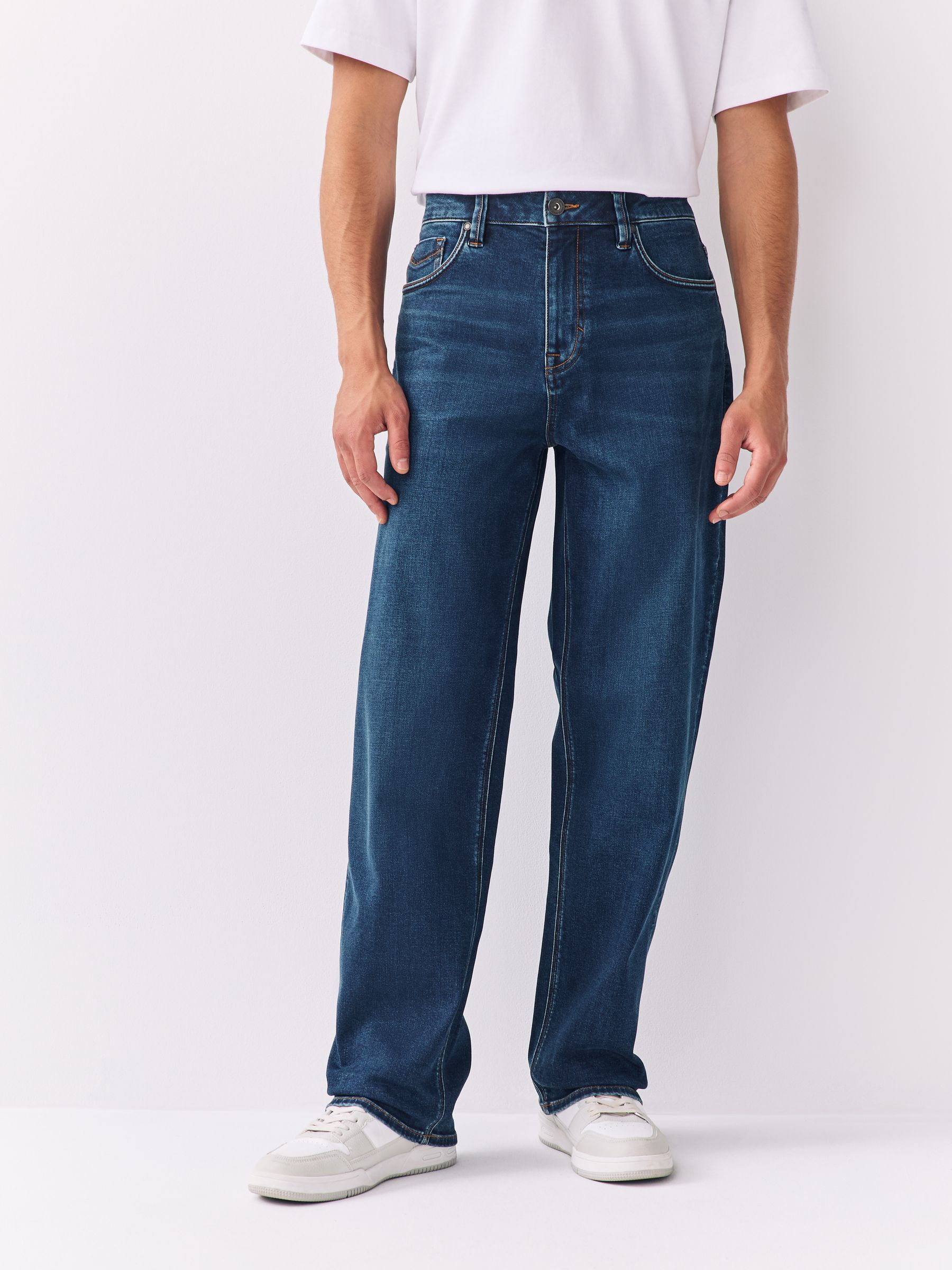 Blauw - Relaxed fit - Motionflex jeans