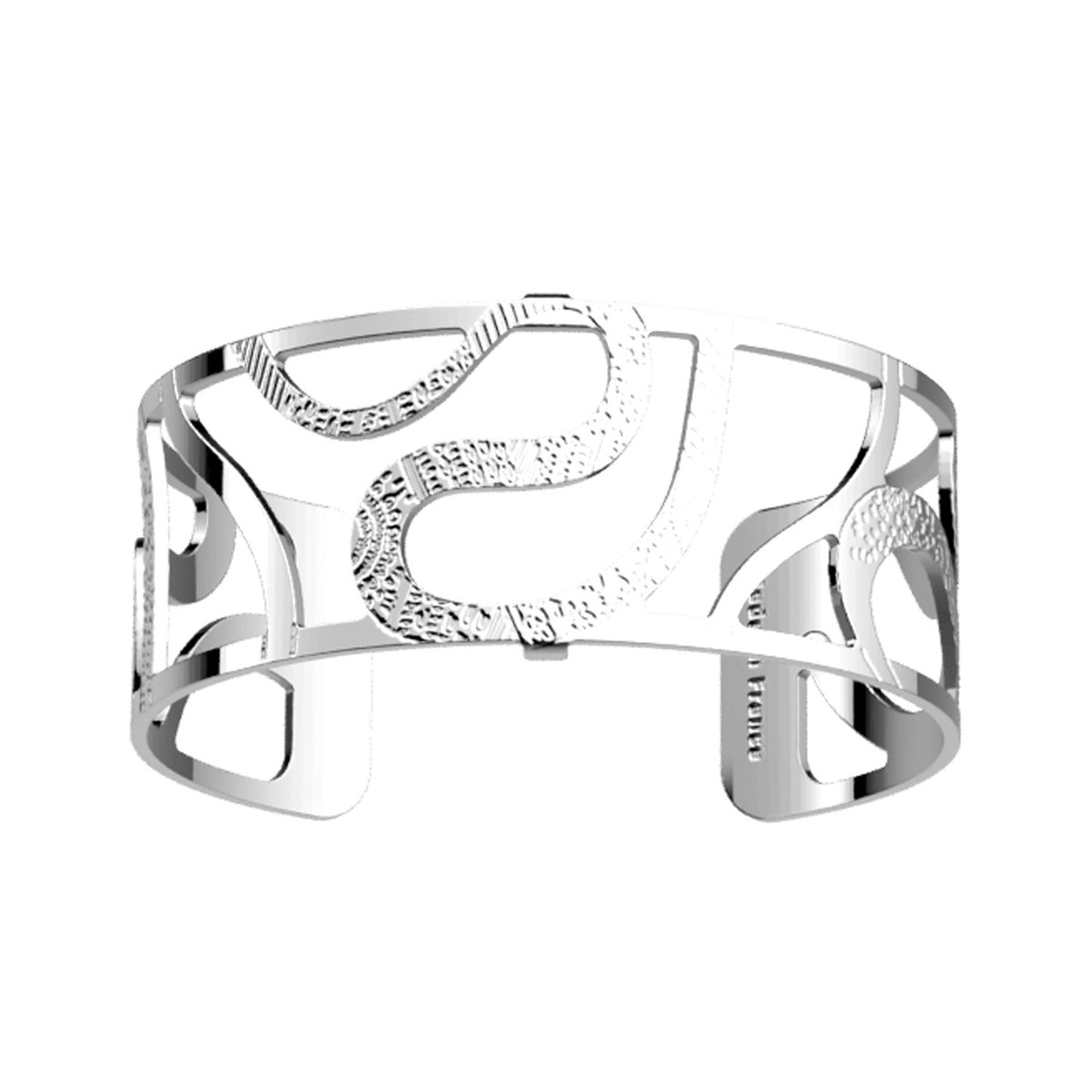 Bracelet Les Georgettes Reptile argenté 25mm