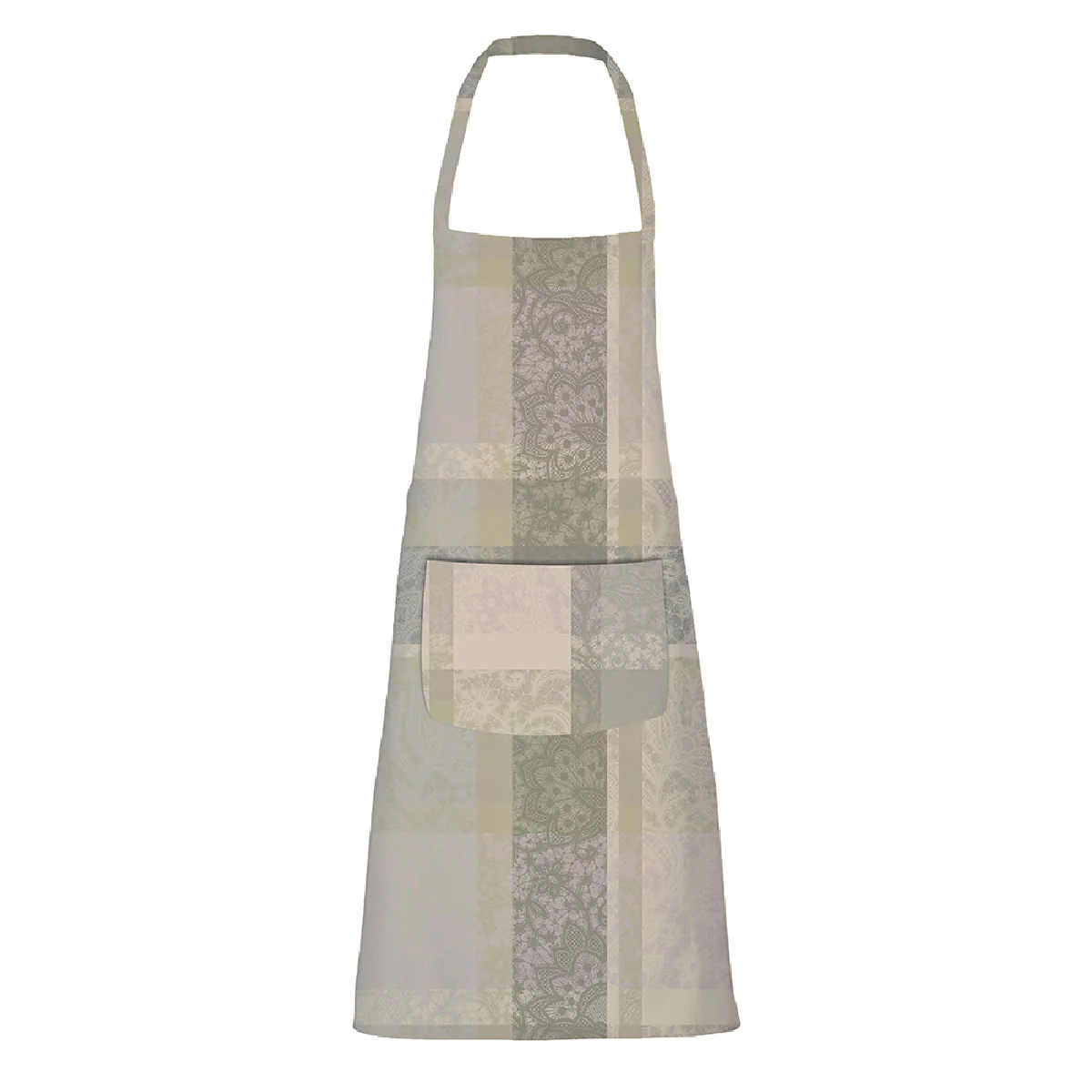 Tablier enduit imperméable pur coton beige 75x85 Garnier Thiebaut