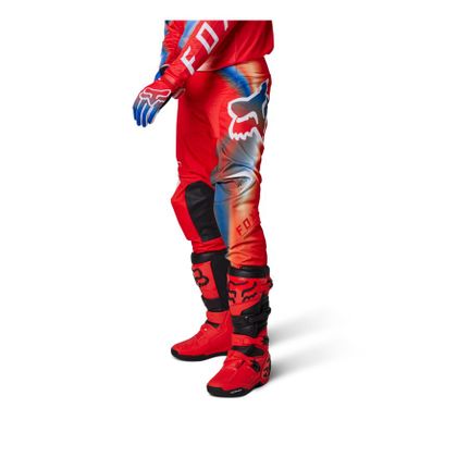 Pantalon cross Fox 180 TOXSYK 2024 - Rouge / Noir