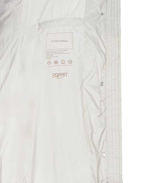 Esprit - LONG COSY PUFFER COAT - Beige