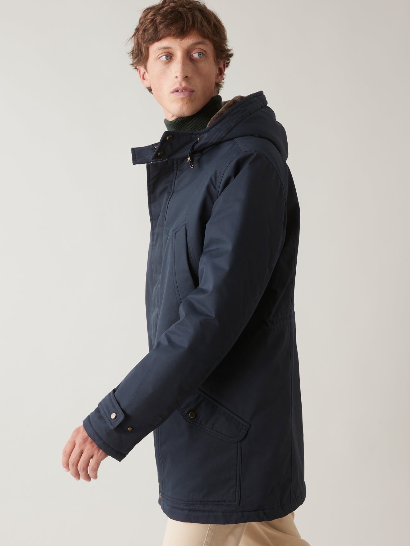 Parka fourrée homme