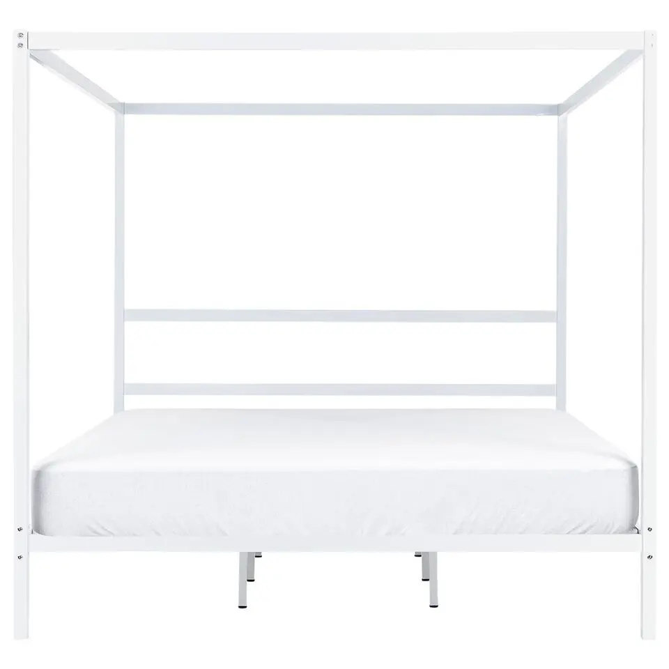 LESTARDS - Hemelbed - Wit - 180 x 200 cm - Staal