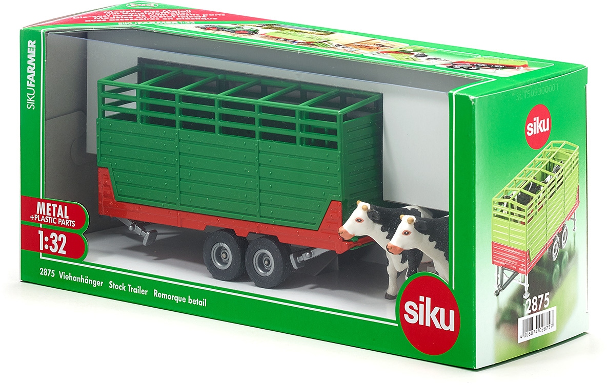 Siku Spielfahrzeug-Anhänger »SIKU Farmer, Viehanhänger (2875)« passend für SIKU Farmer Traktoren und Fahrzeuge im Massstab 1:32