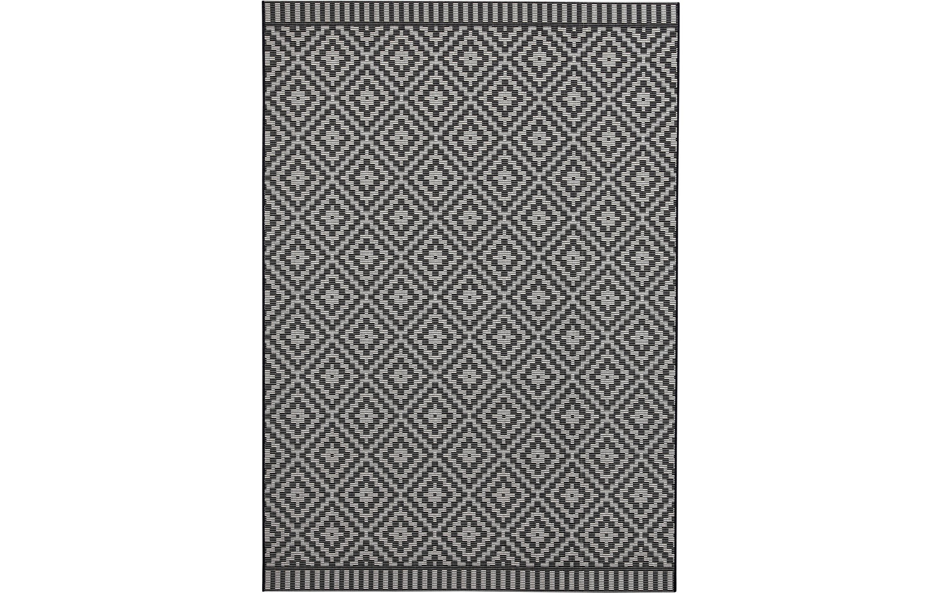 Teppich Breeze 120 x 170 cm, SchwarzIn- & Outdoor Teppich