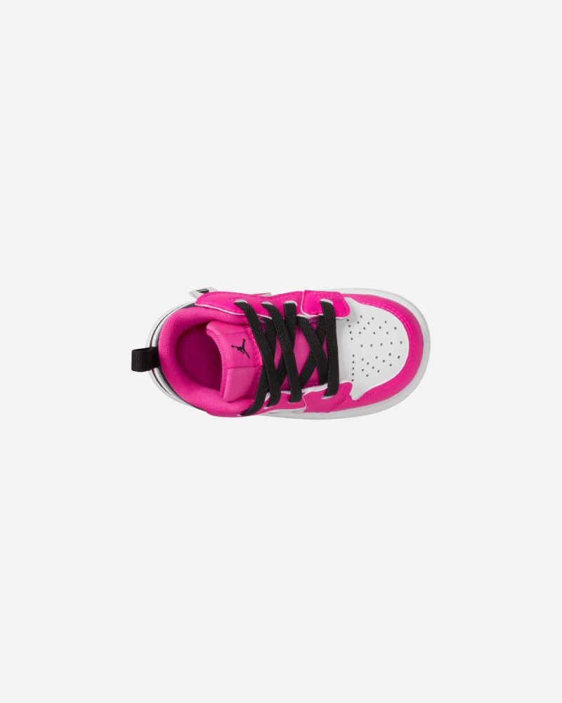 Chaussures Nike Air Jordan 1 Low Blanc & Rose pour enfant