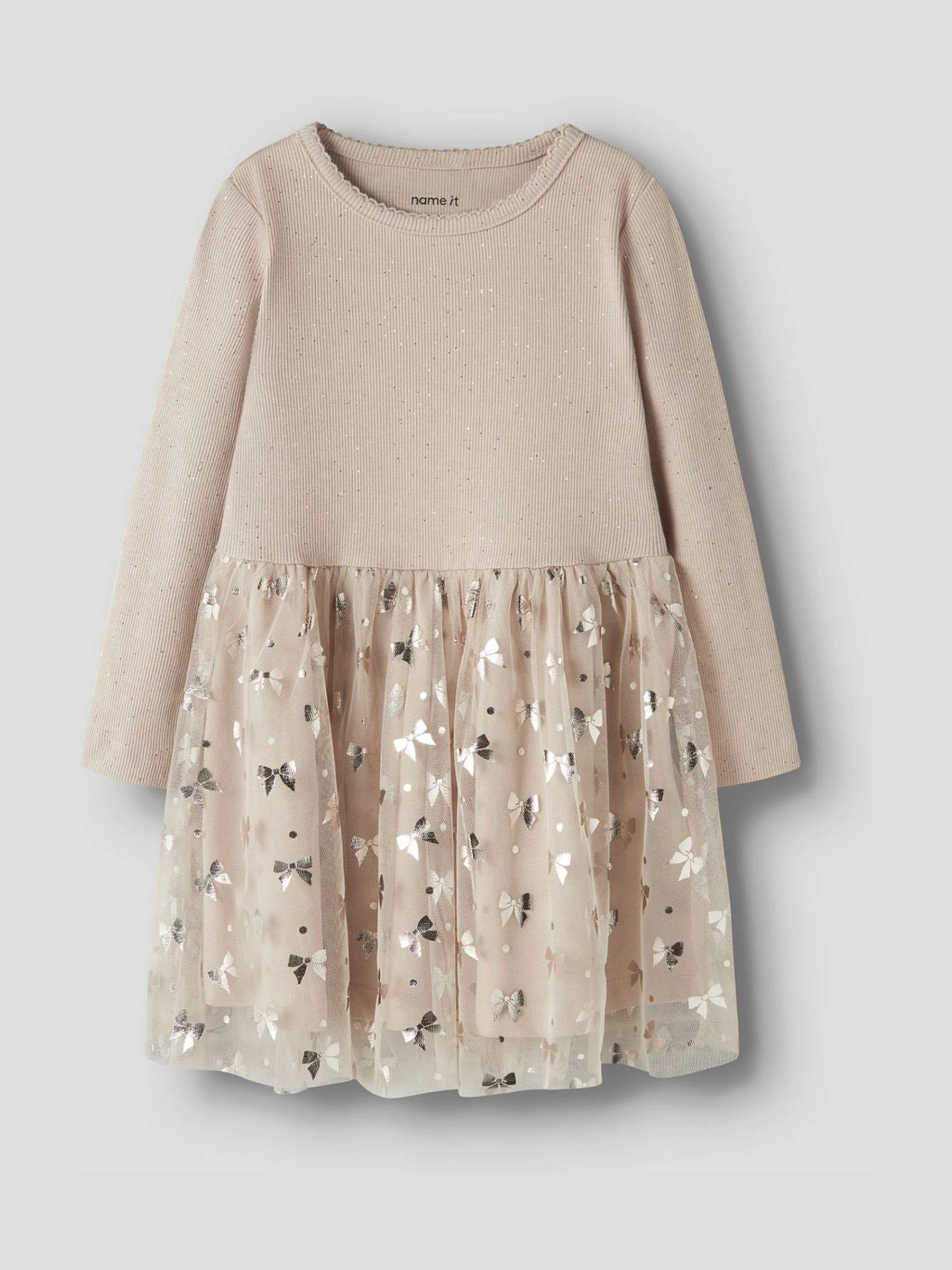Name It Long Sleeve Tulle Dress