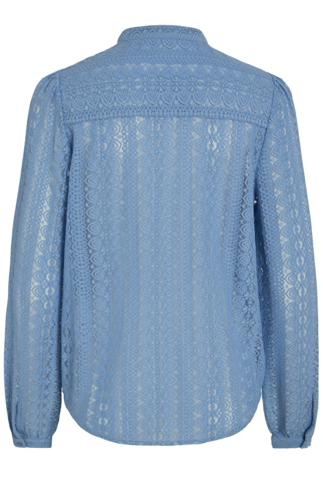 Vila blauwe dames blouse