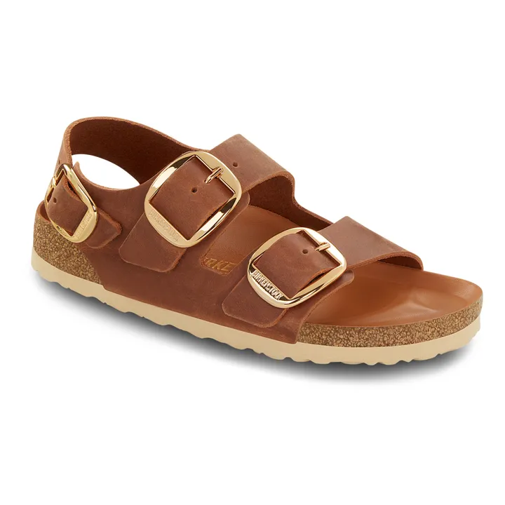 BIRKENSTOCK Sandales Milano Chaussant Etroit | Cognac
