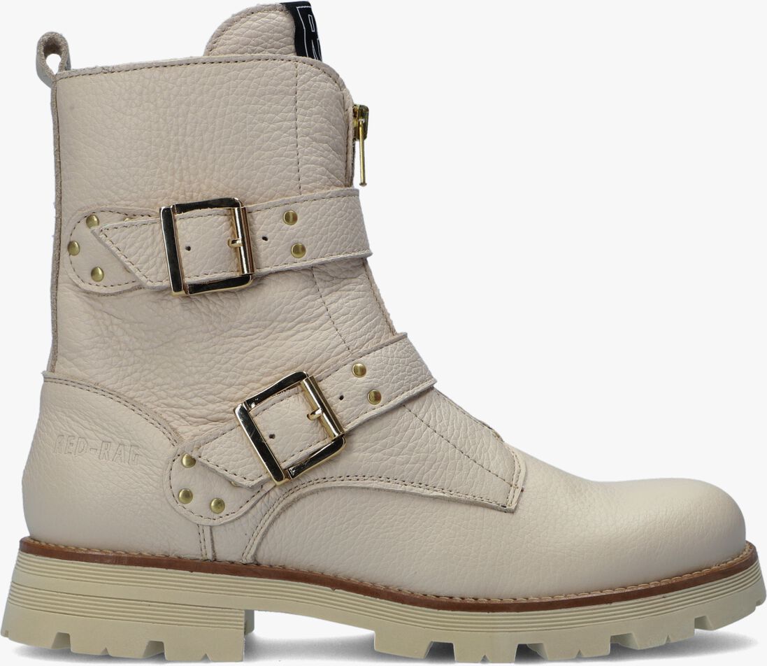 RED-RAG beige red-rag biker boots 11216
