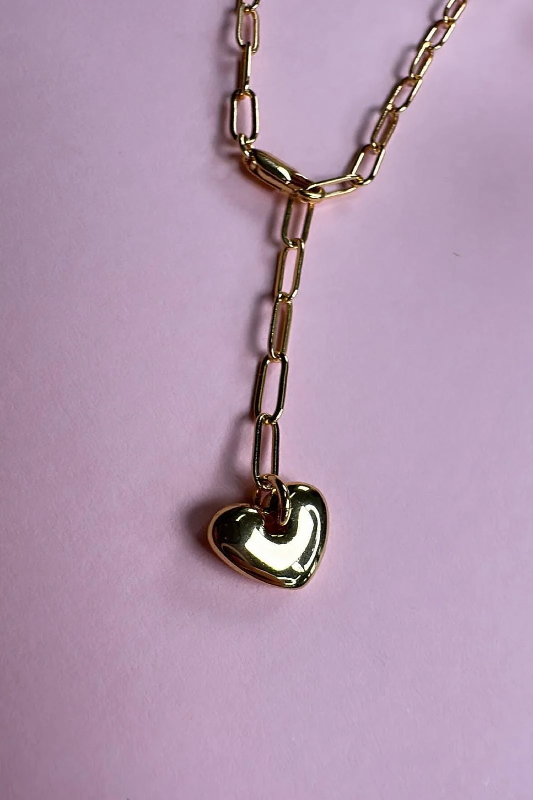 Mellow Moon Heart Chain Necklace