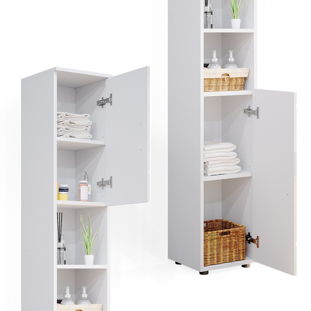 Vicco Badschrank Hochschrank Badezimmerschrank Irma Weiss Badregal 6 Fächer