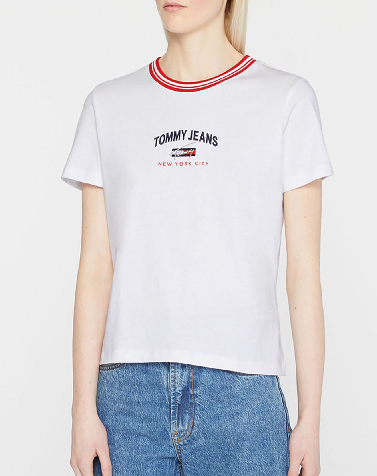 Tommy Jeans T-Shirt timeless script blanc