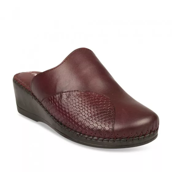 Mules BORDEAUX NEOSOFT RELAX CUIR
