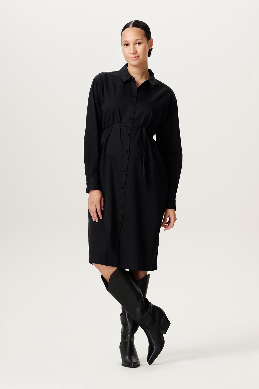 Noppies Maternity Jurk met voedingsfunctie Akaya - Black